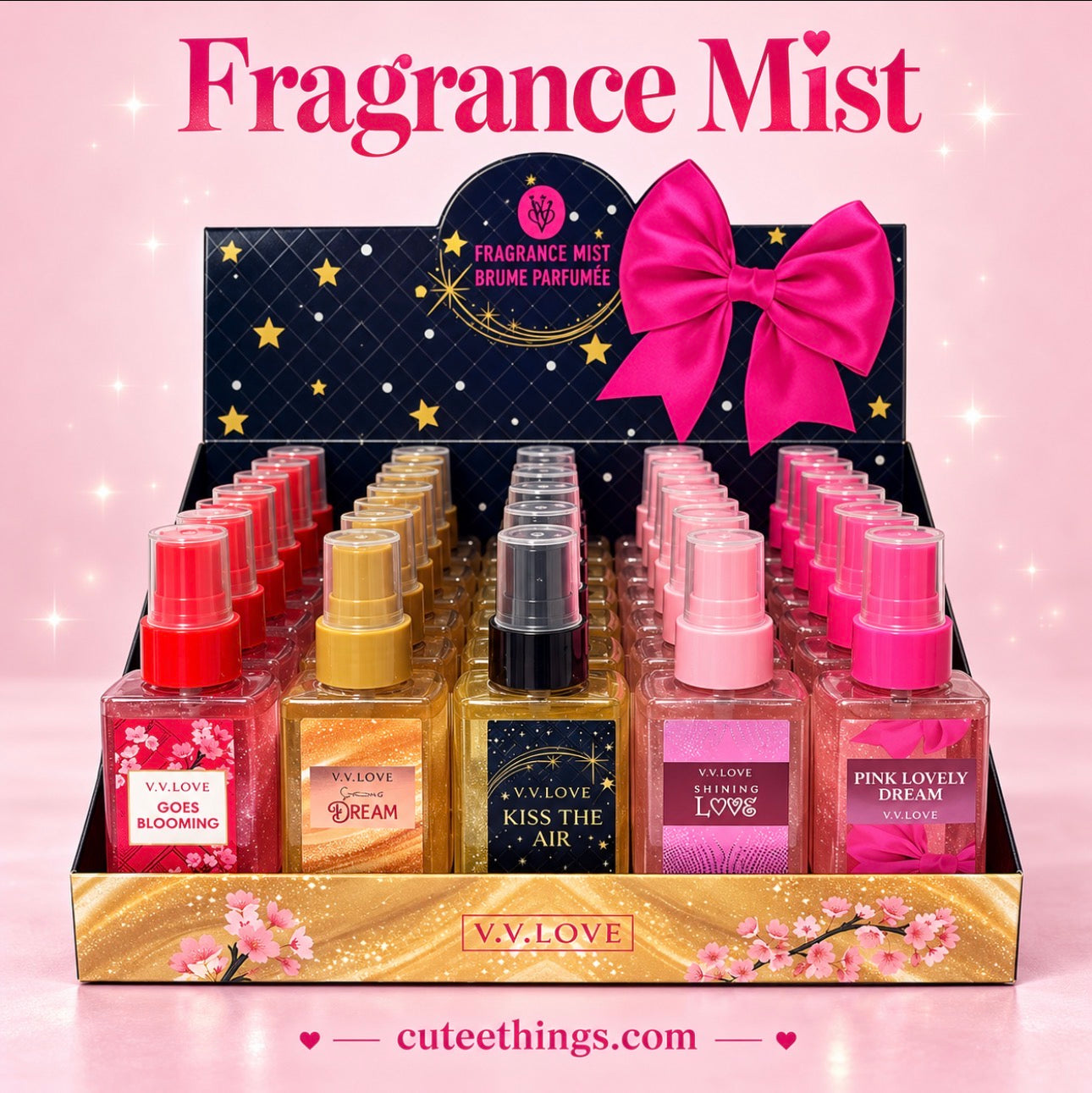 Fragrance Mist with Glitter                   (5 Units)(5 Different Essence)