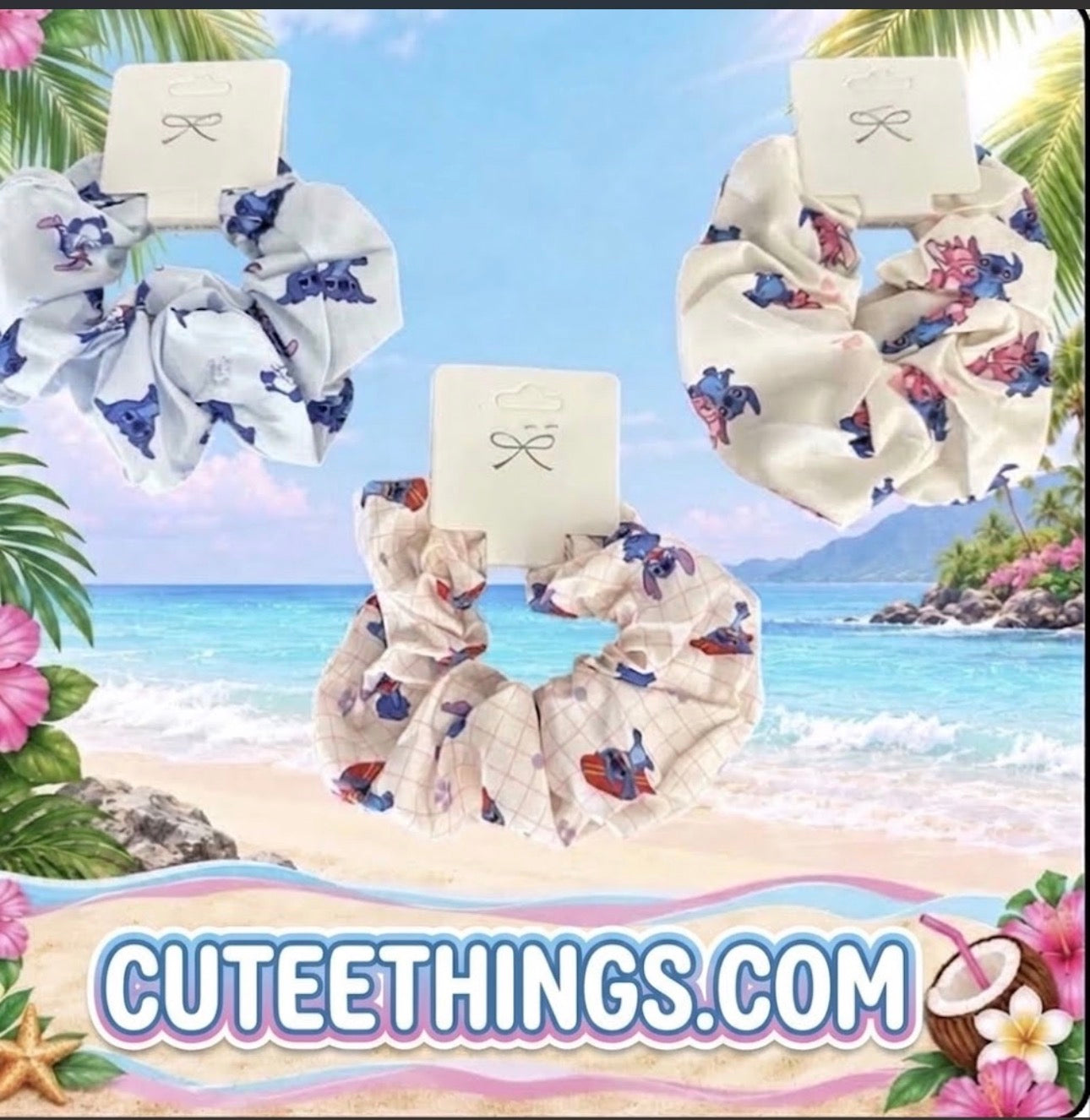 Hair Girly Scrunchies (one Dozen)