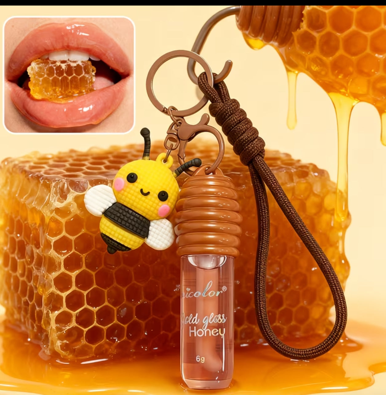 Honey Lip Oil Keychain Set