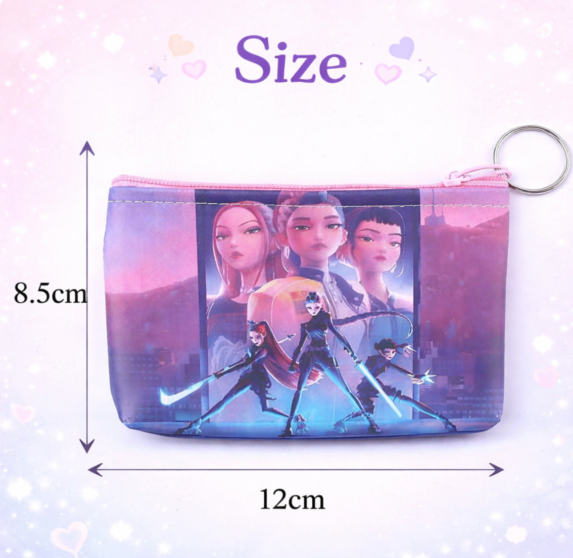 3 Kpop Coin bags with Keychain