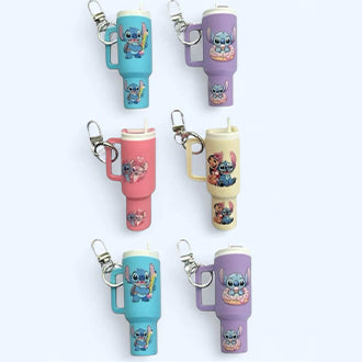Jumbo Keychain with Removable Cap- Fits chapstick-Stitch