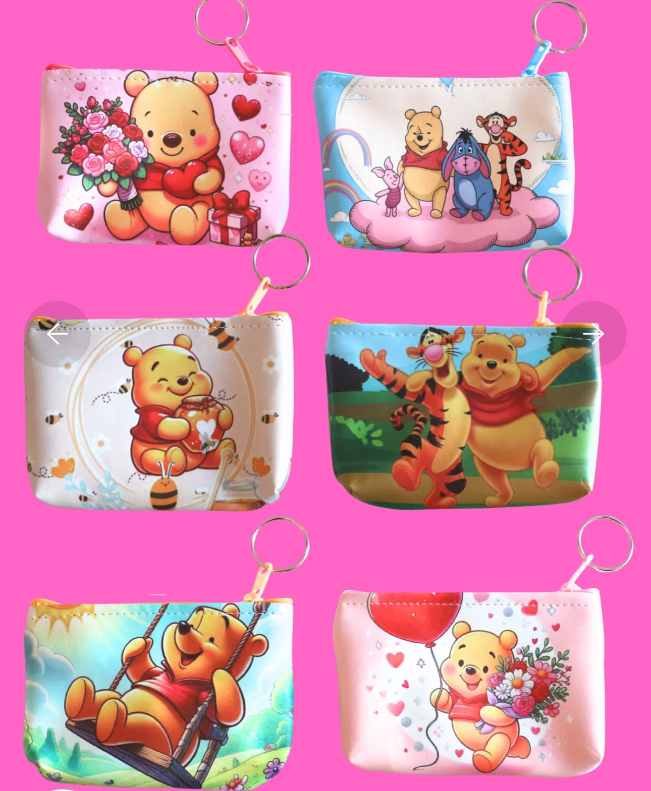 3 Coin Bags- Keychain