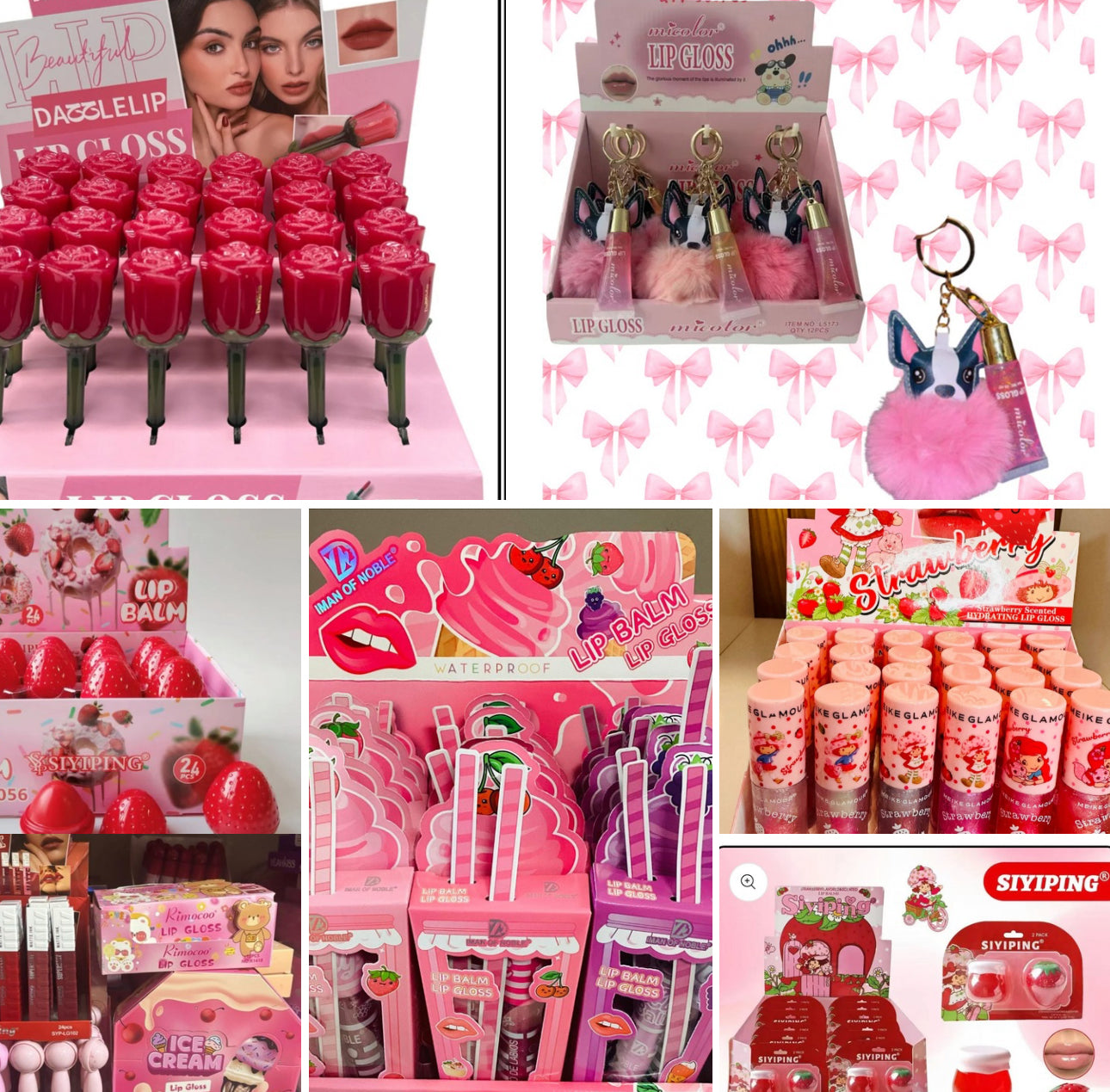 5 Dozens of Lippies ( assorted lipgloss-lipbalm-lip tints-lipstick etc..)