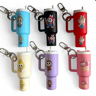 Jumbo Keychain Removeable Cap Fits Chapstick-Labubu