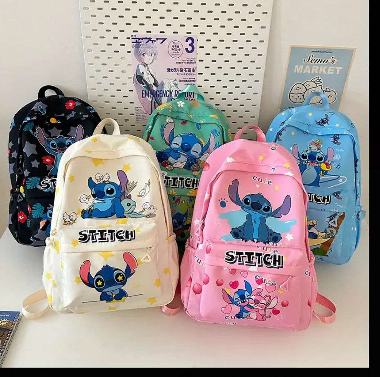 Stitch Large Size Backpack