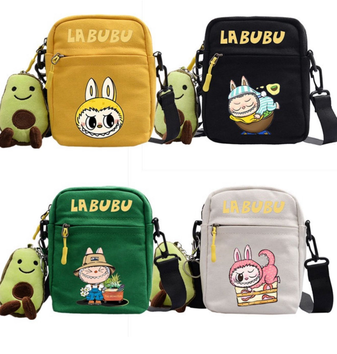 Monster Crossbody Bags with Key chain