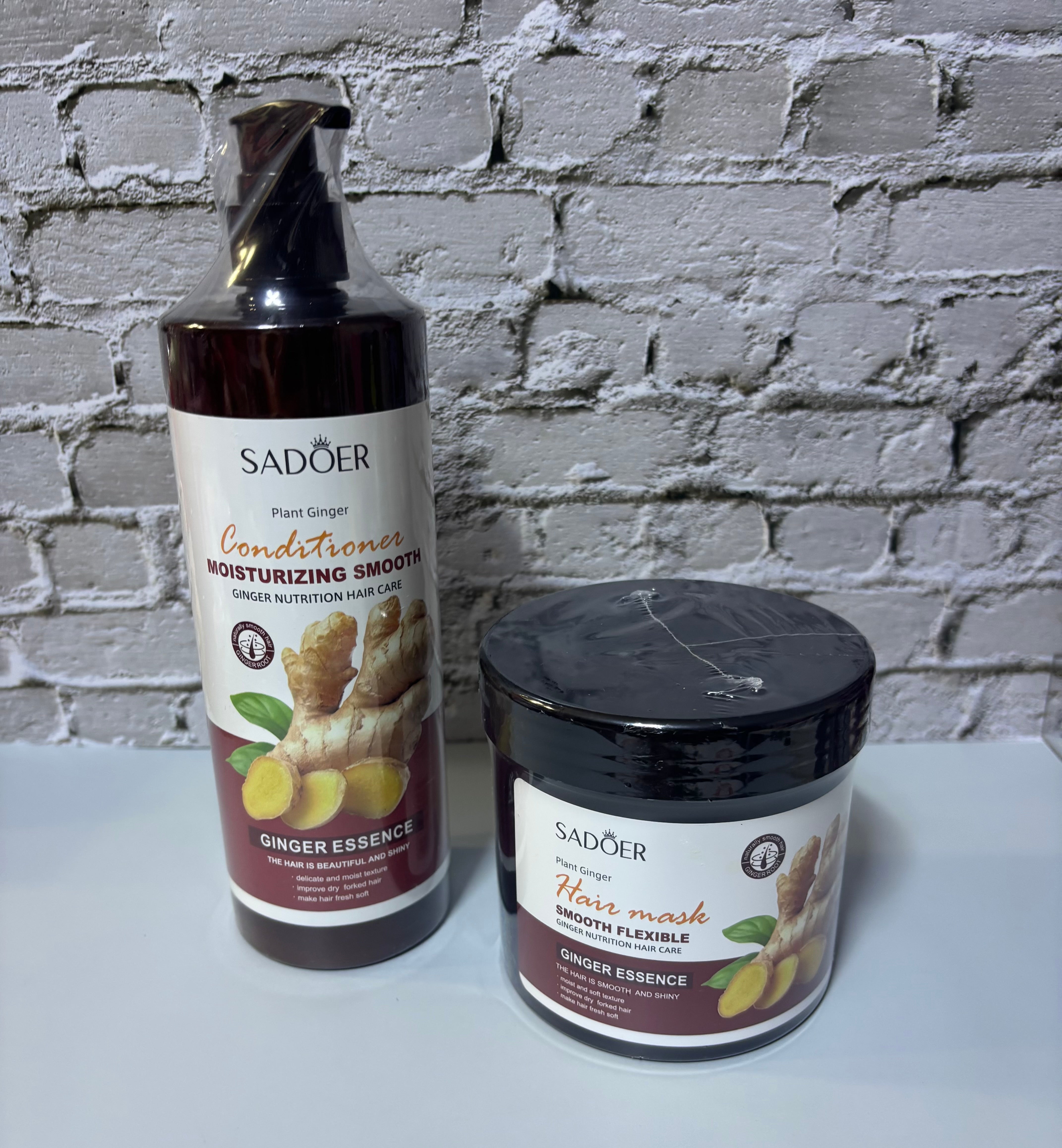 Ginger Root Hair Mak and Hair Moisturizer Set ( Sadoer )