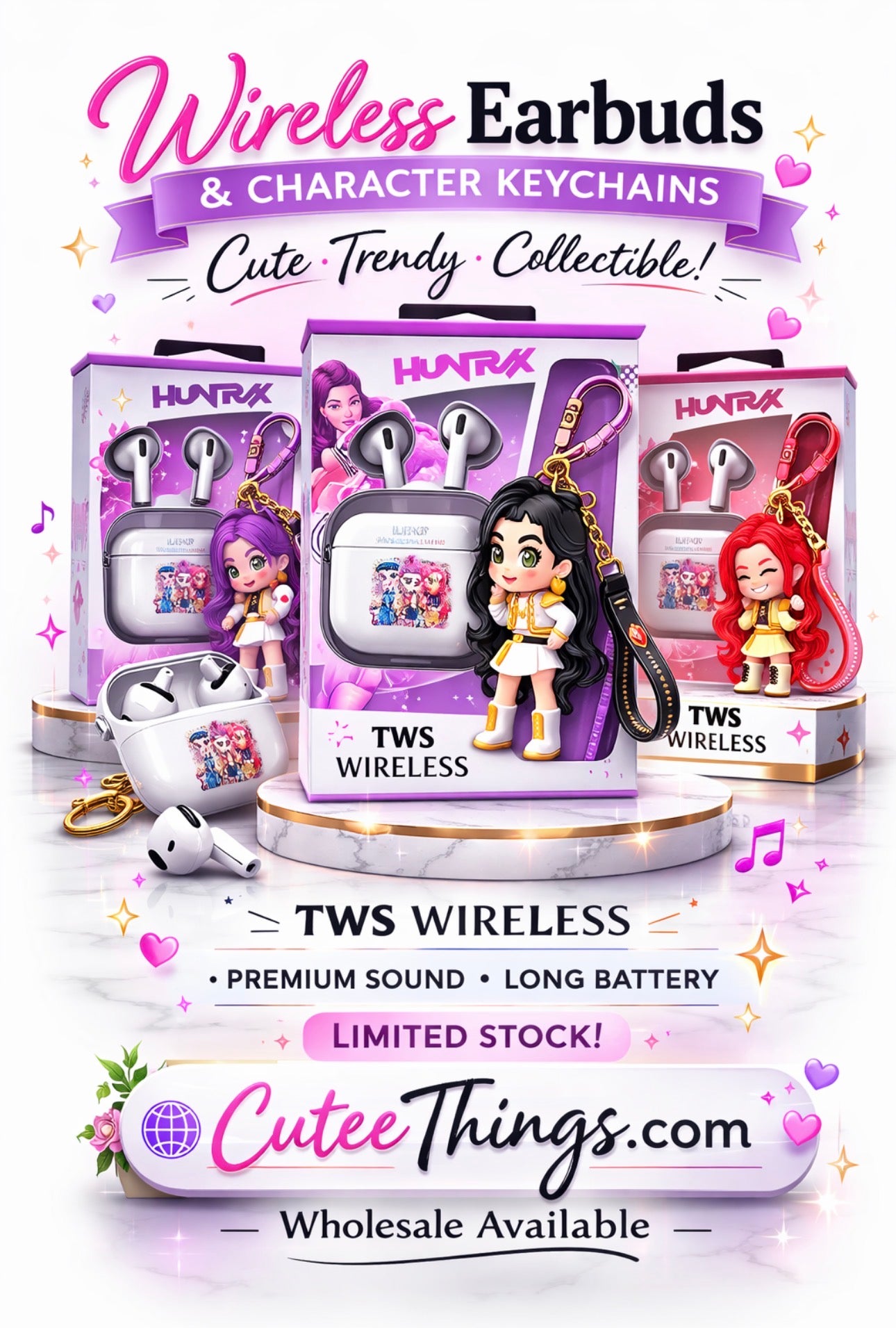 Earbuds & Keychain Sets Kpop