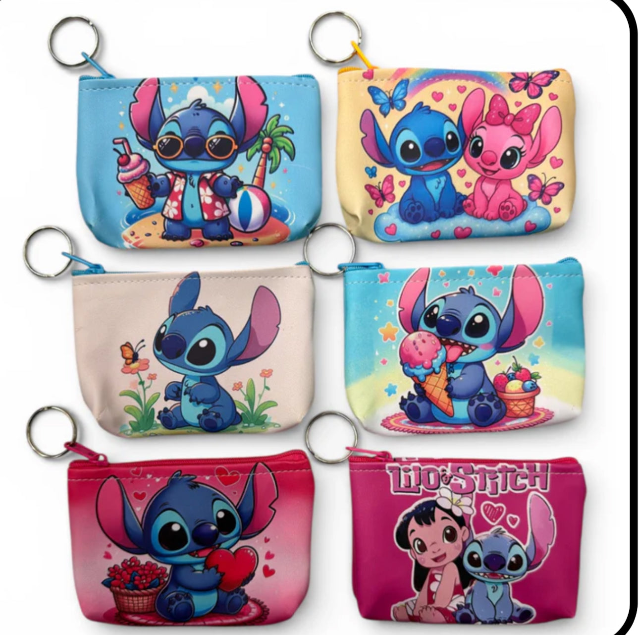 Dozen ( 12 Pieces) Coin bags- Keychains