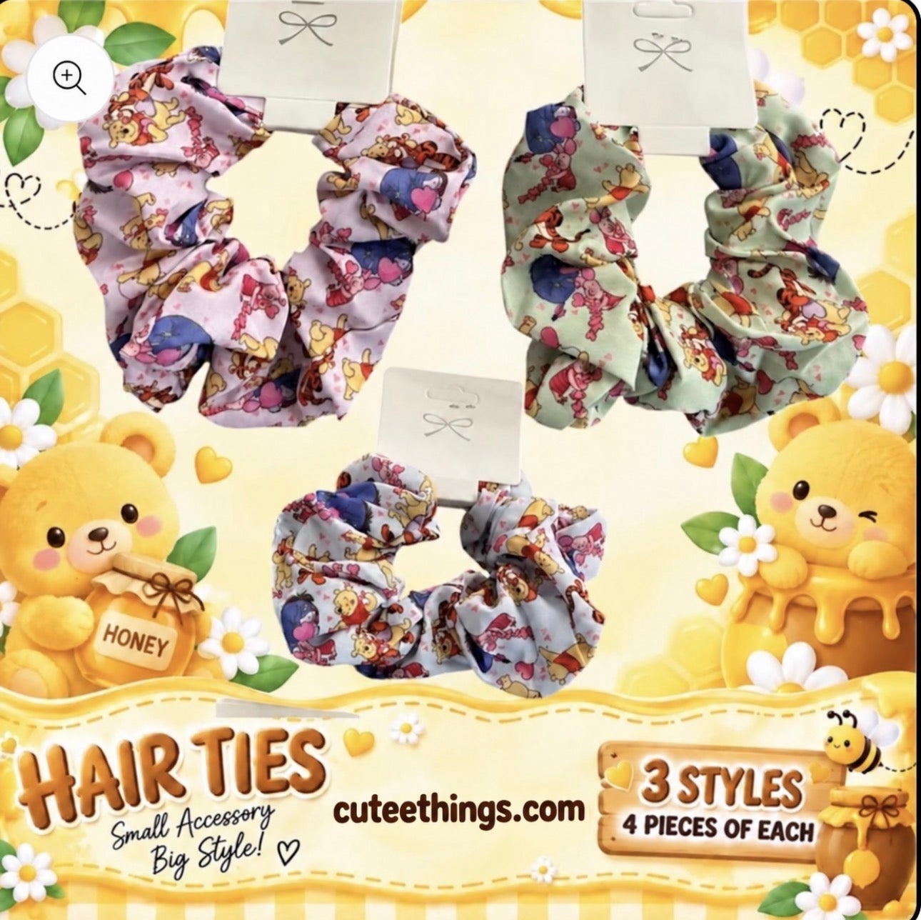Hair Girly Scrunchies (one Dozen)