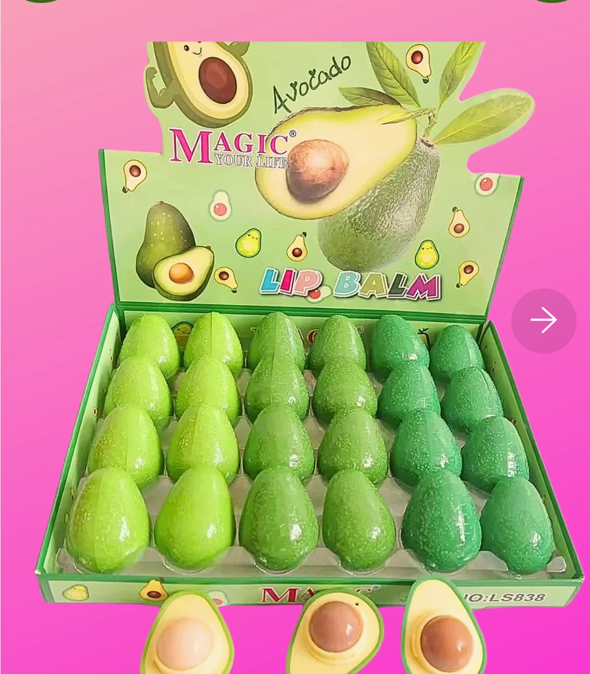 Moisturizing Avicado Lip Balm ( 12 Pieces)