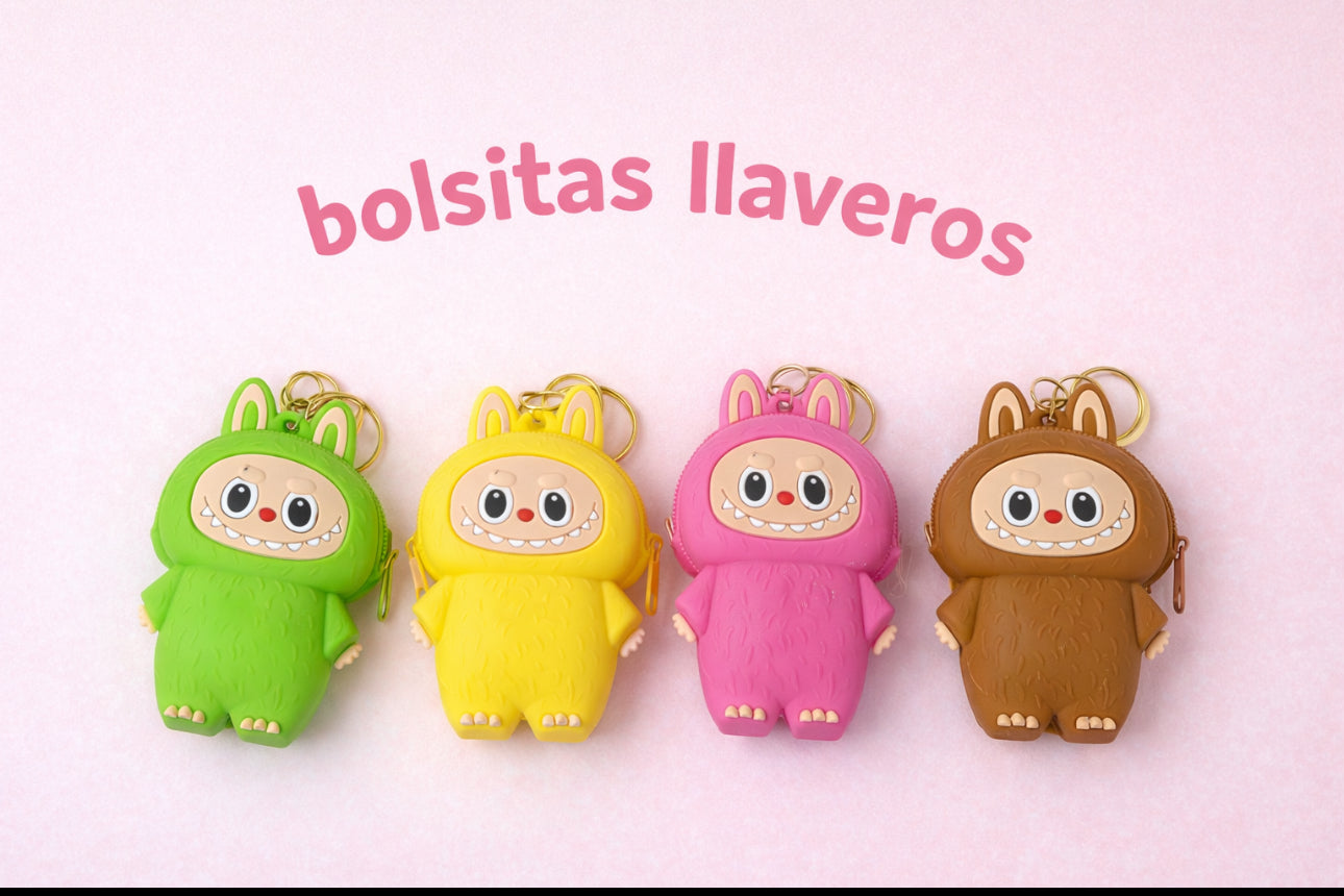 Bolsitas Llaveros Beautiful colors Monster Theme