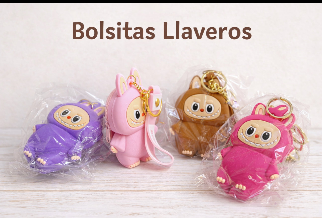 Bolsitas Llaveros Beautiful colors Monster Theme