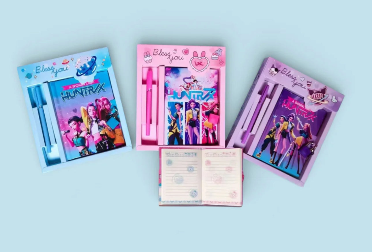 Kpop Stationery set With Notebook and Pen ( one Set)