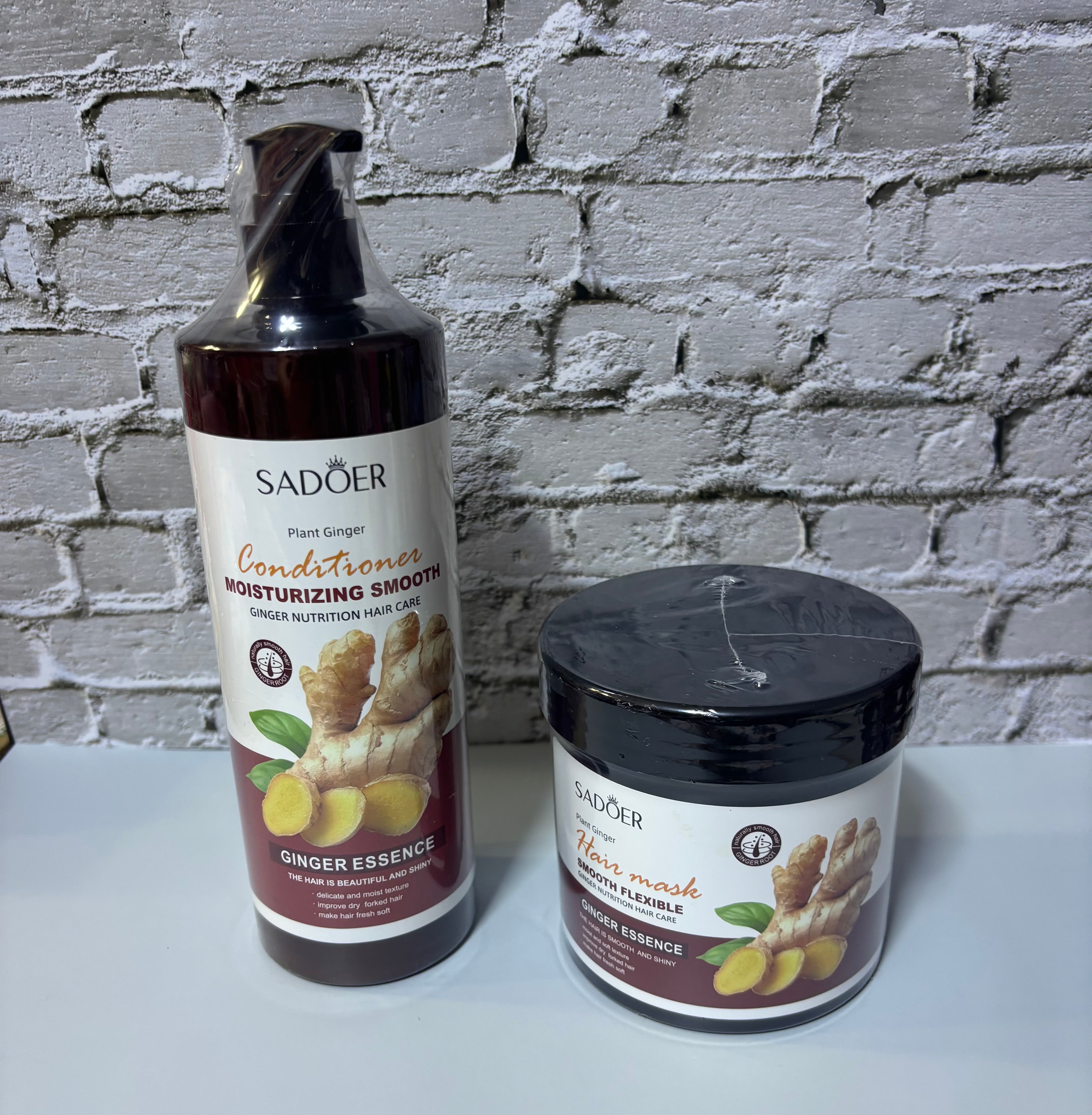 Ginger Root Hair Mak and Hair Moisturizer Set ( Sadoer )