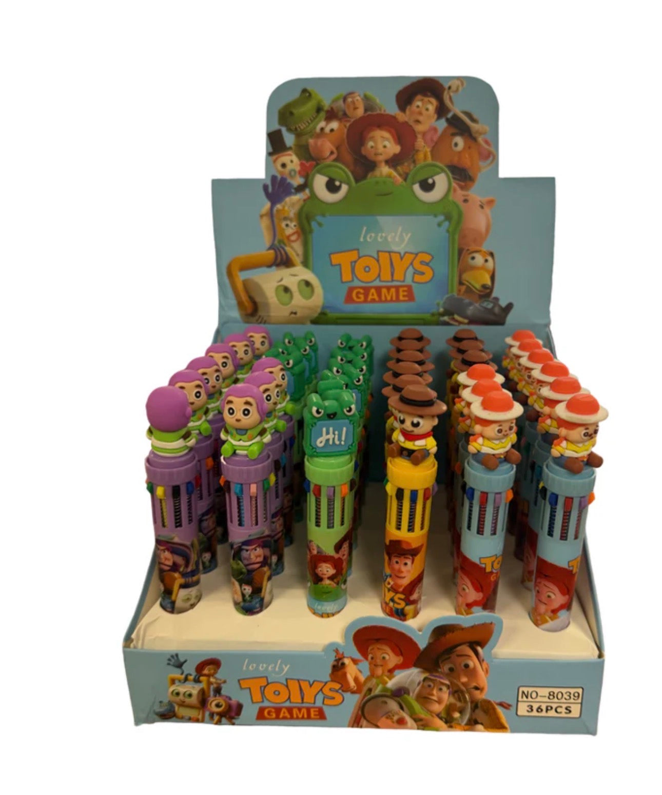 Toys 10 Color Ballpoint Pens              (12 Pieces)