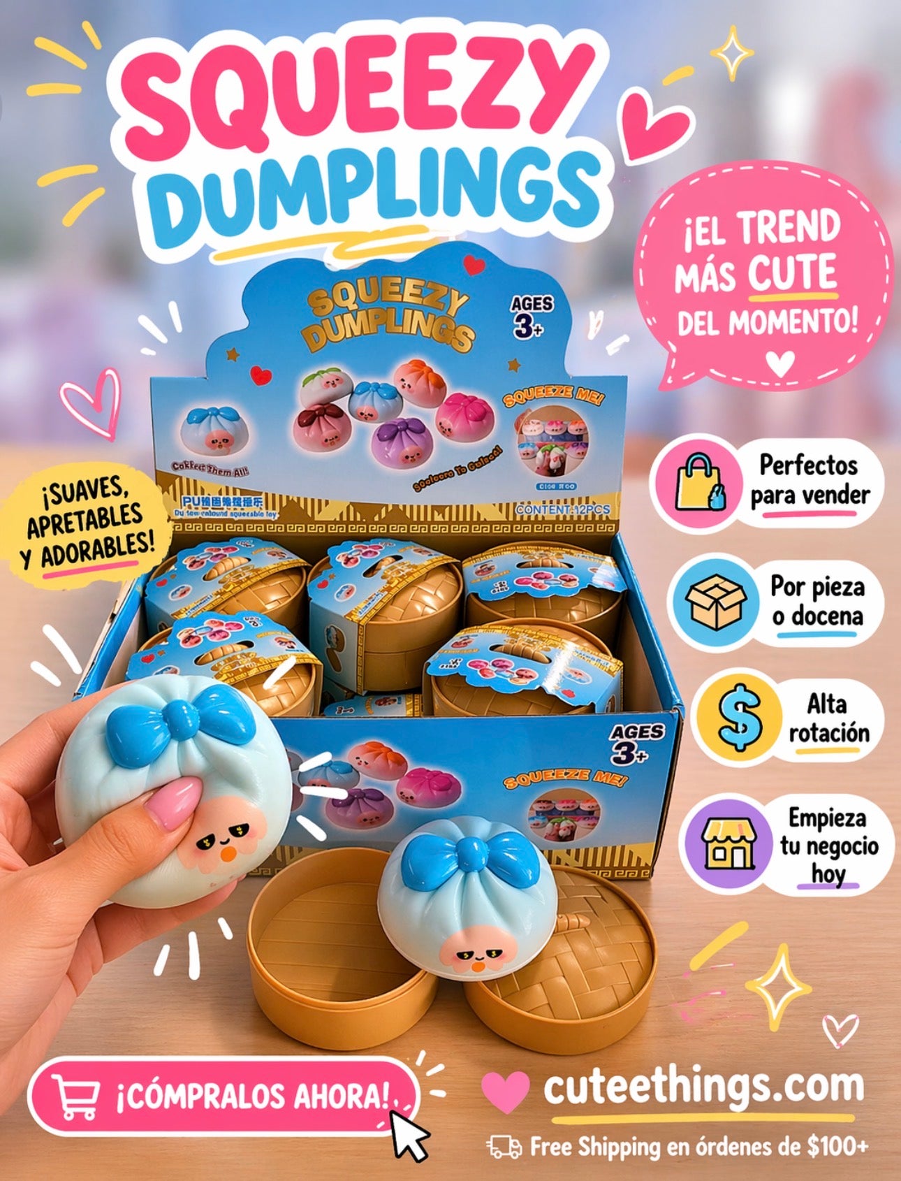 Soft and Adorable (Dupe) Squishy Dumplings( one piece)