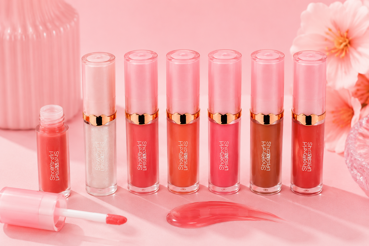 Mega Glossy Lipgloss (12 Pieces)