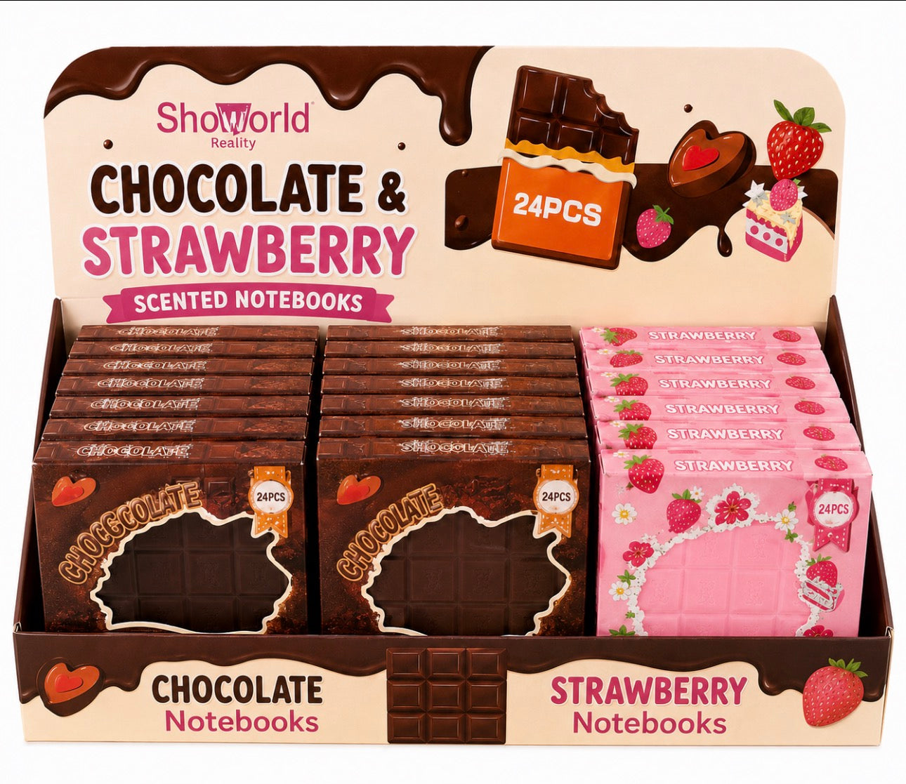 Chocolate and Strawberry Scented Notebook