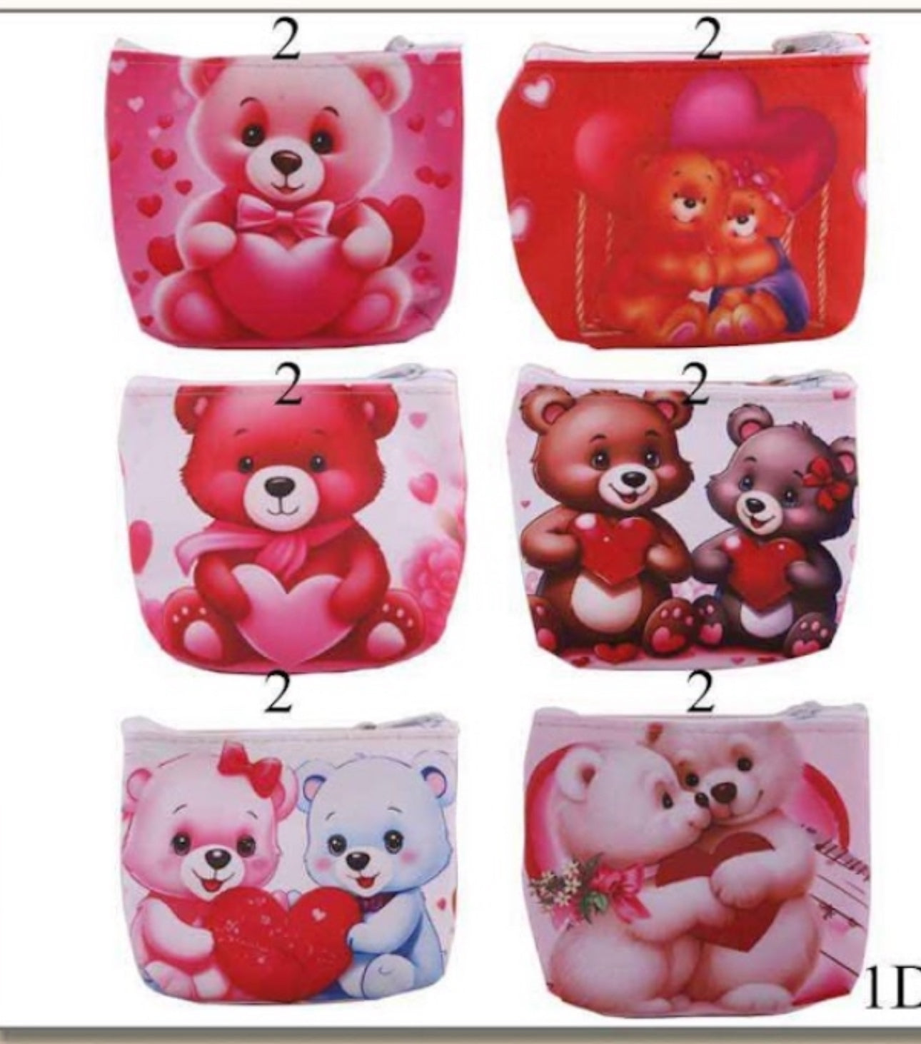 Dozen ( 12 Pieces) Coin bags- Keychains