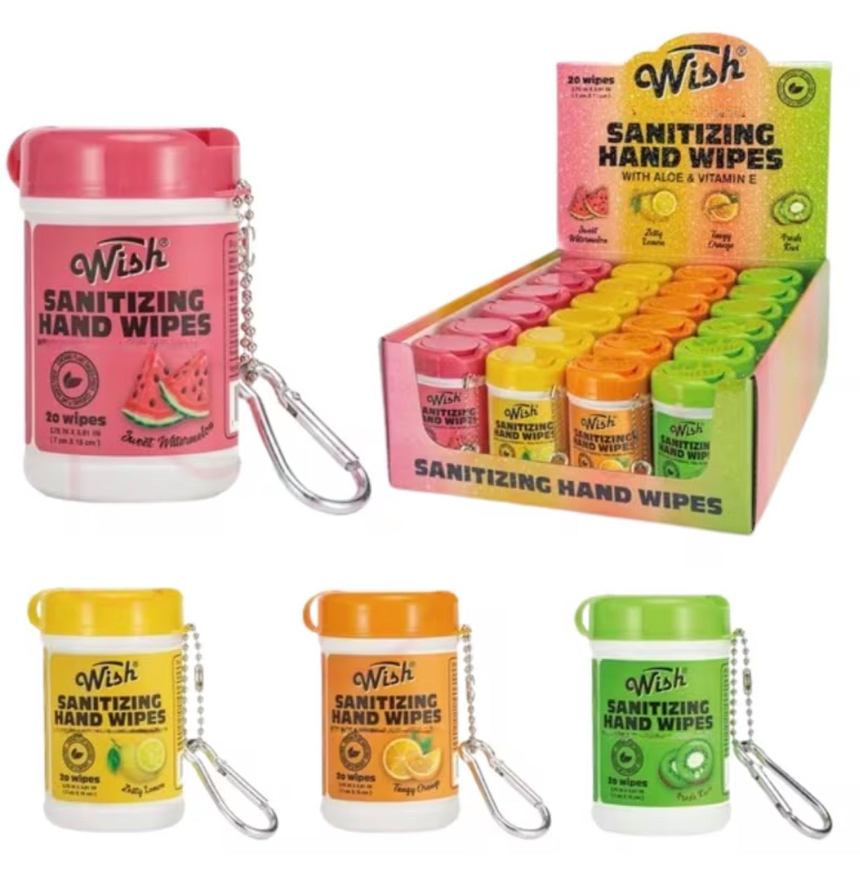 4 Hands Sanitizer with Keychain        (4 Pieces)