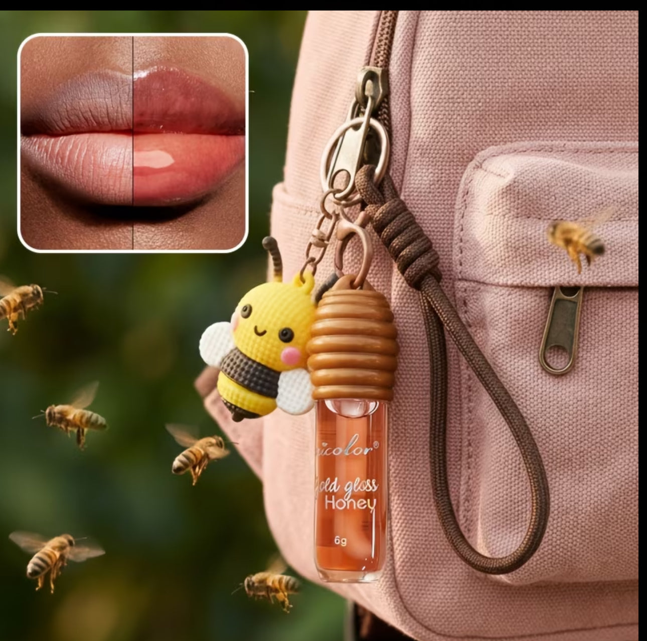 Honey Lip Oil Keychain Set