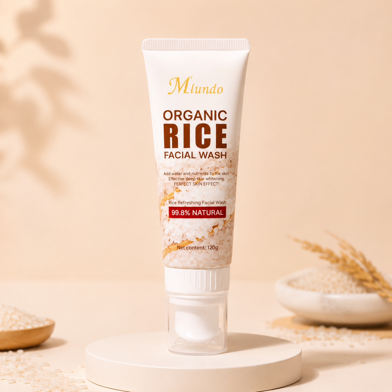 Organic Rice Facial Wash – 120g
