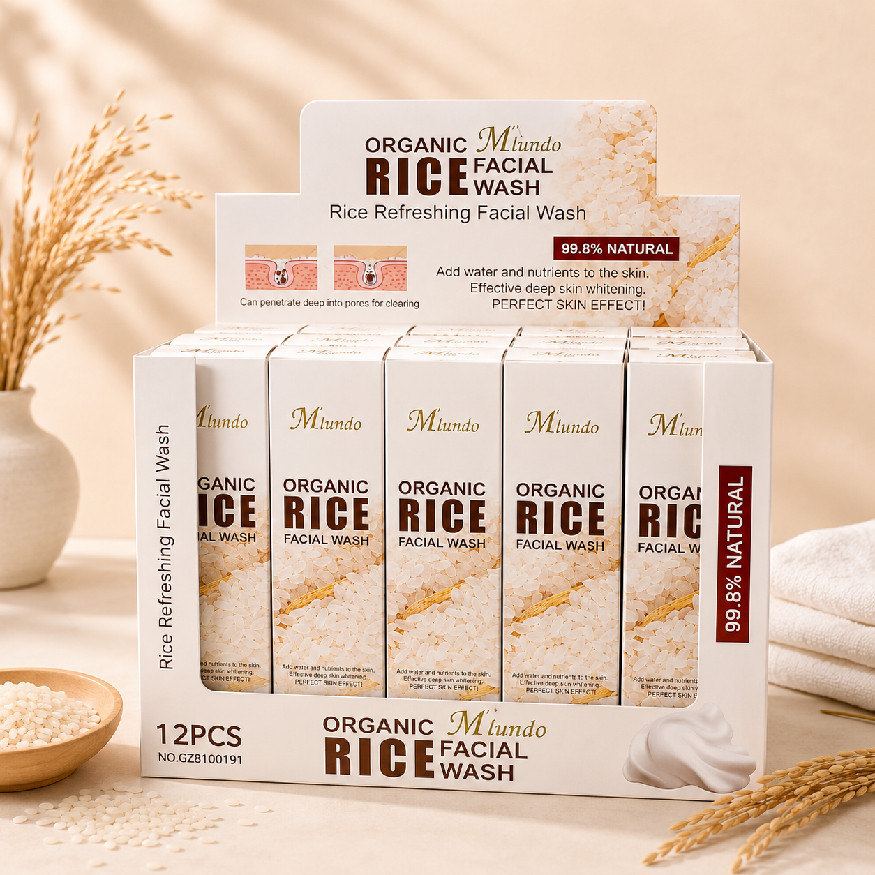 Organic Rice Facial Wash – 120g
