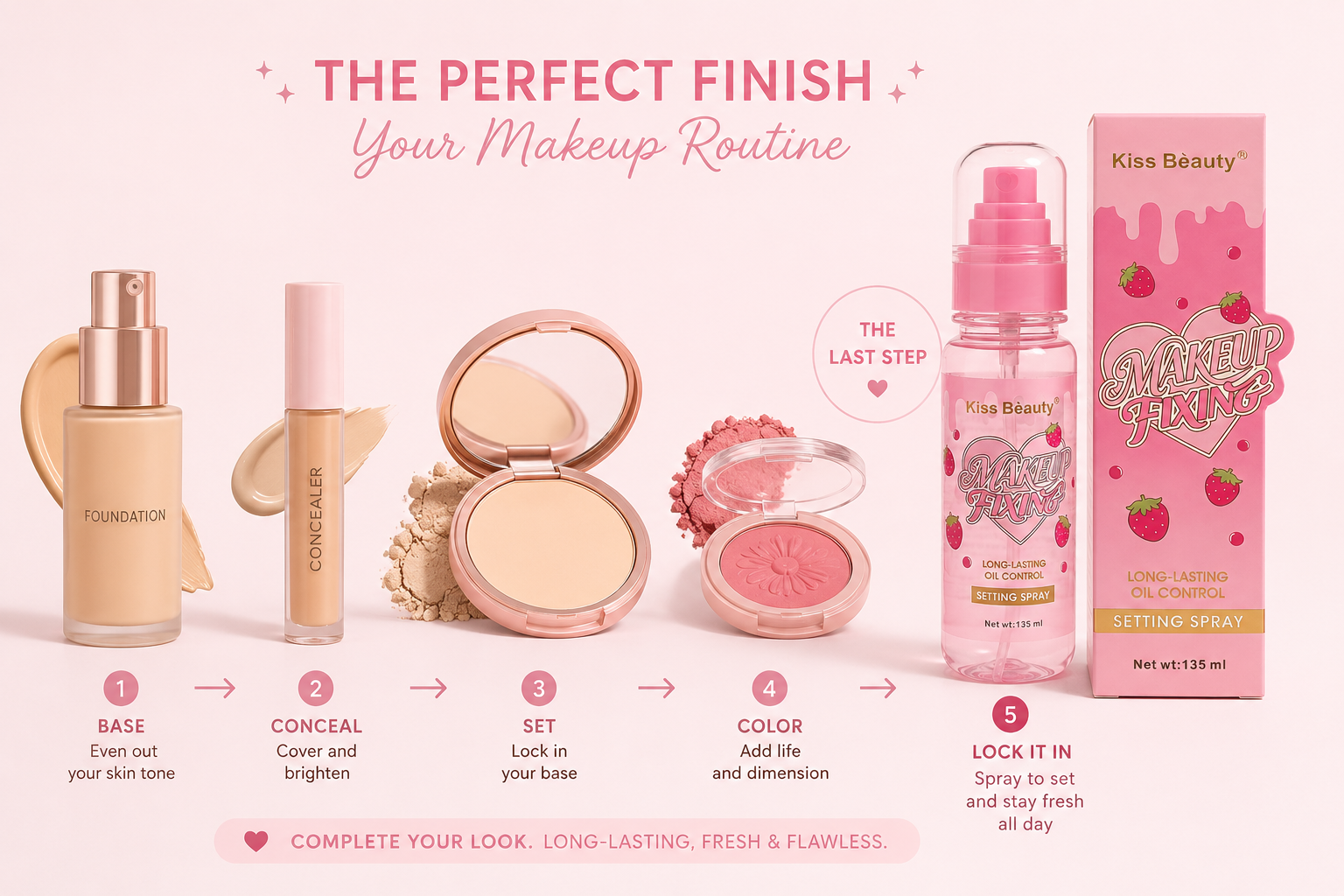 Kiss Beauty Makeup Fixing Setting Spray