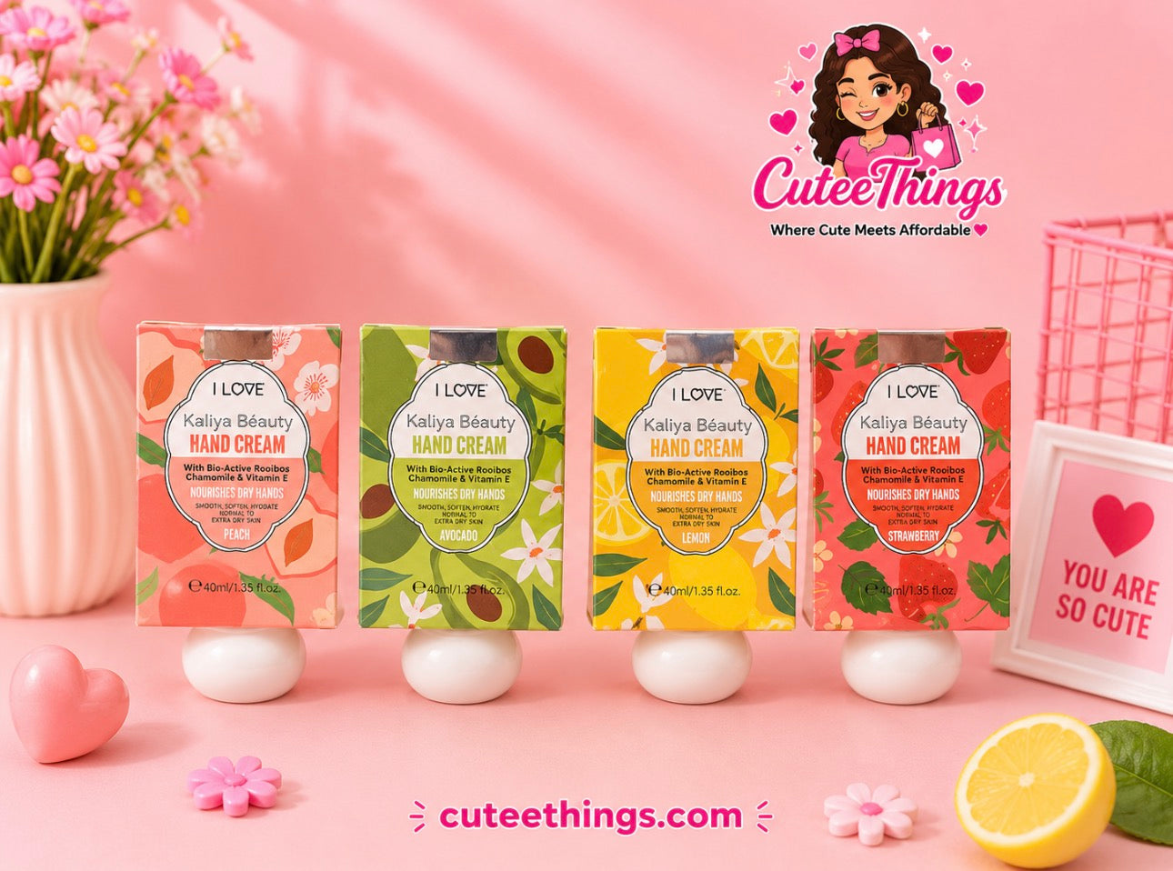 Hand Cream Collection with Chamomile & Vit E (12Pieces Display)