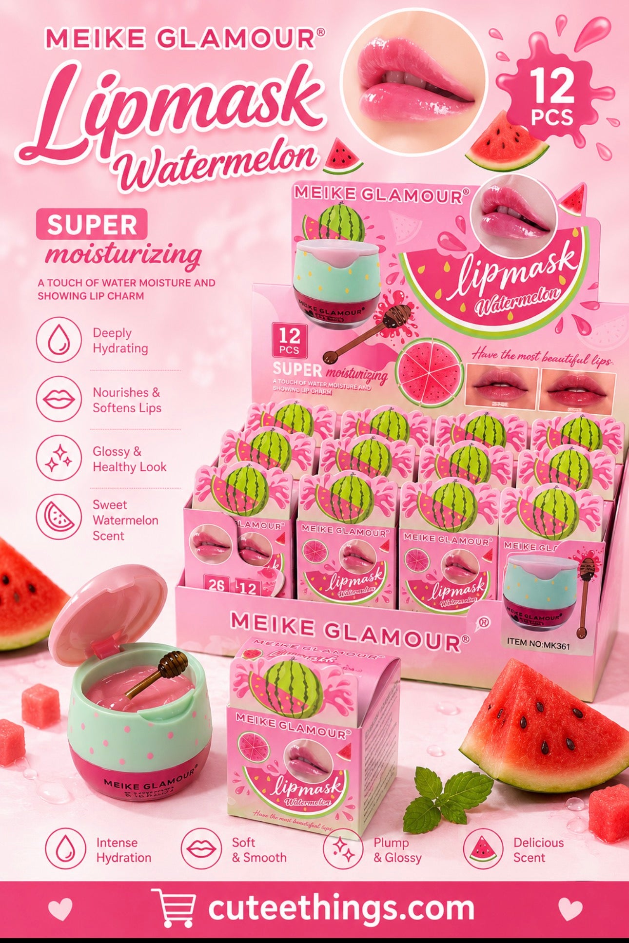 Watermelon Lip Mask                                (12 pieces Display)