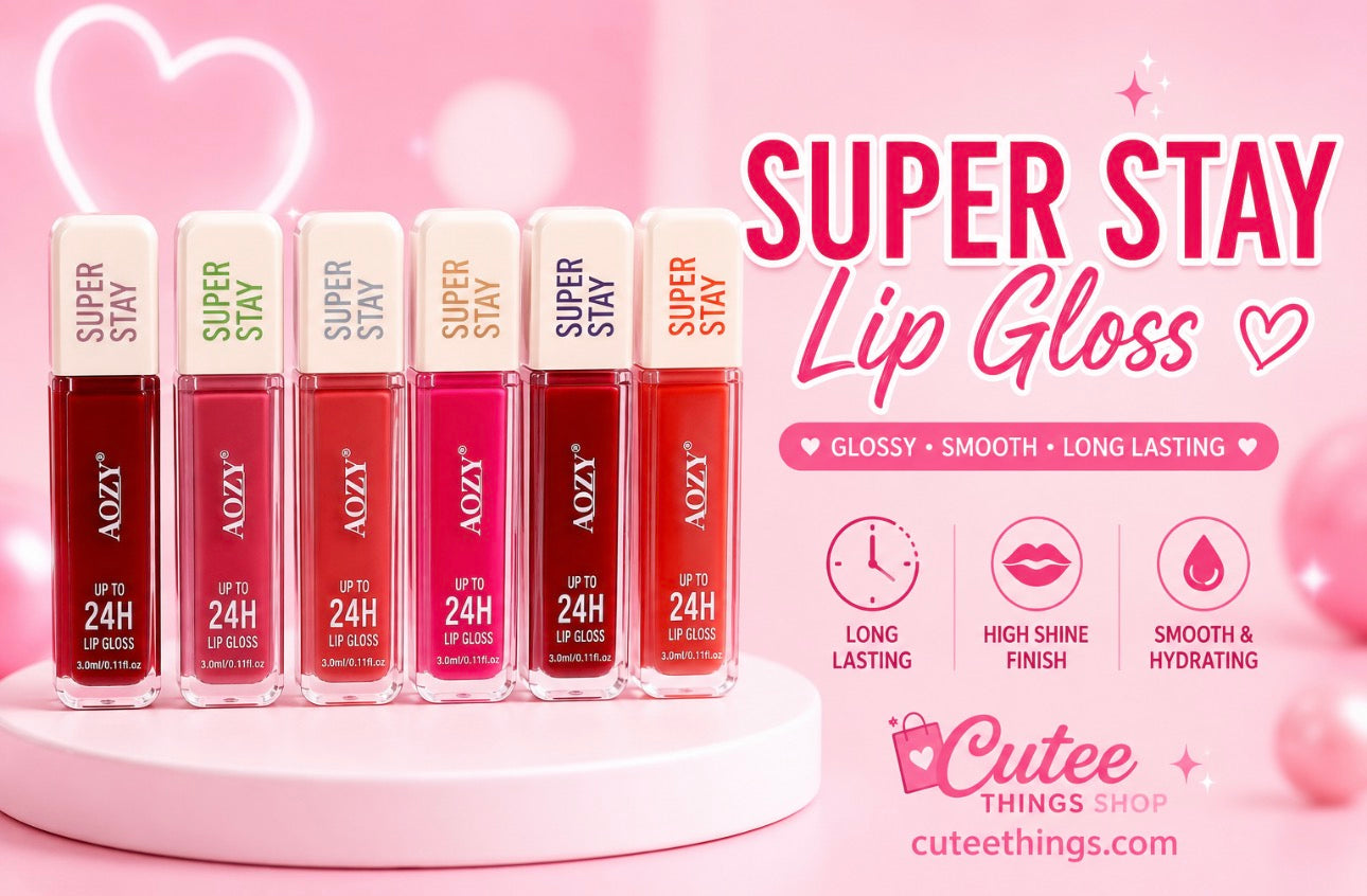 Super Stay Lipgloss                    (Display with 24 Pieces and Samples)