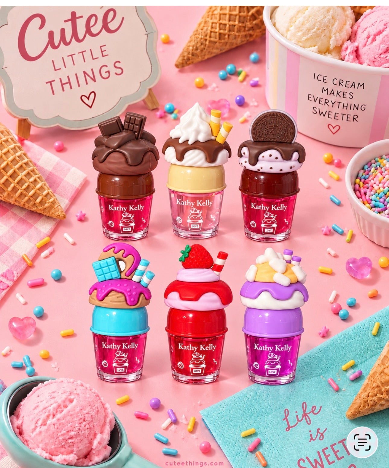 Cutee SweetTreat Lippie Bag-6Pieces