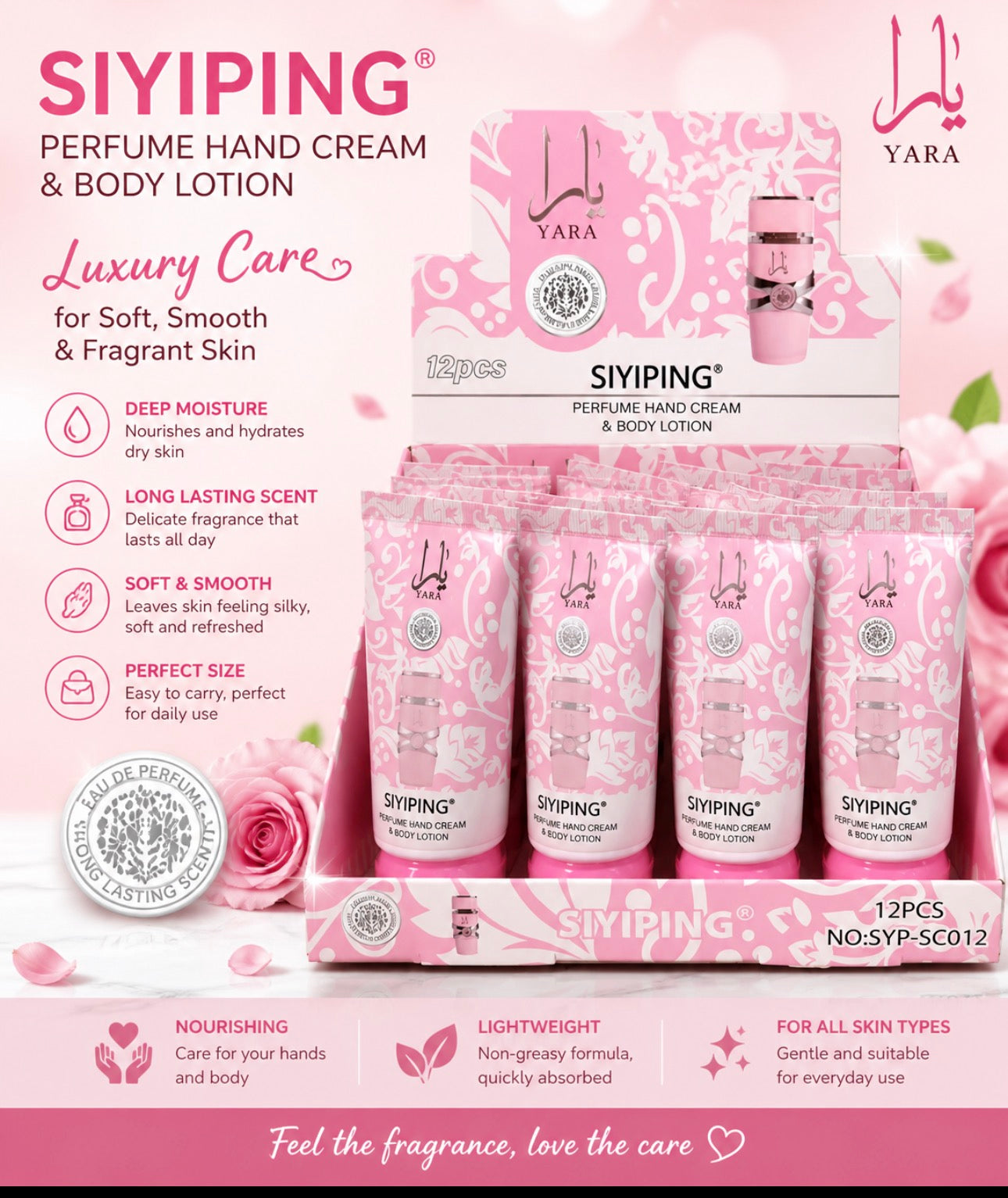 Yara Perfume Hand Cream (6 Pieces)