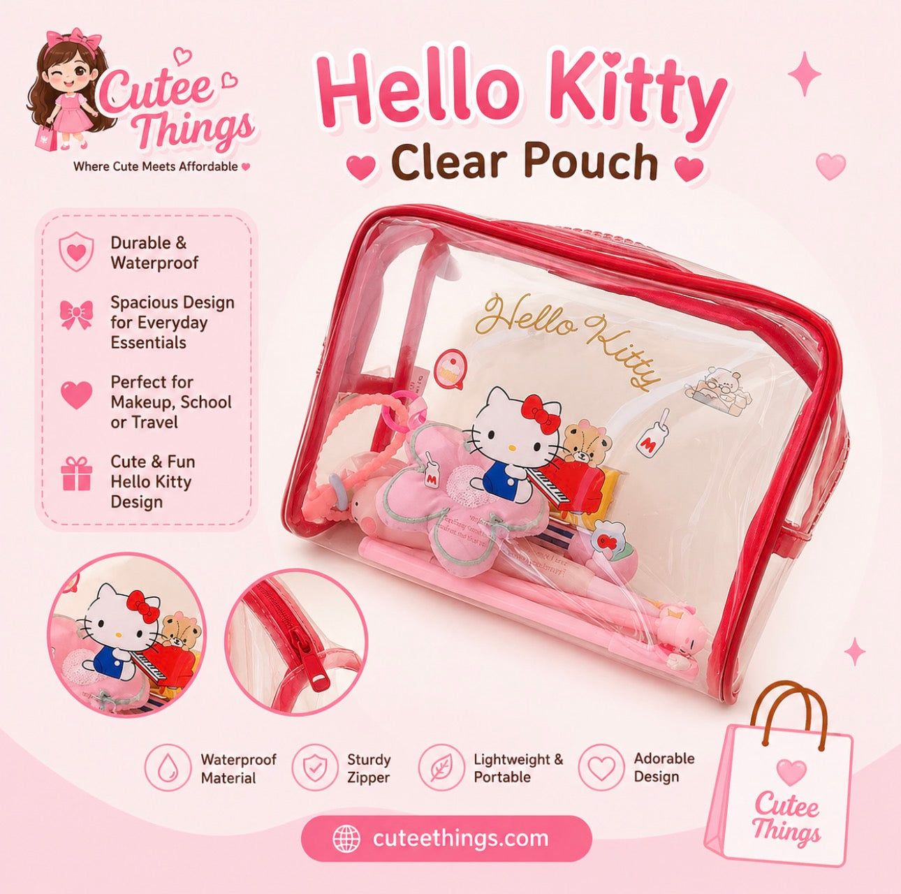 Kitty Clear Cute Pouch/Bag