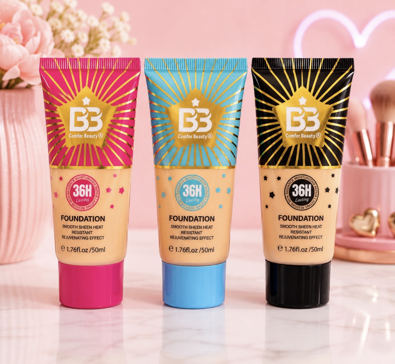 Long Lasting Foundation 36-H                   (12 Pieces Display)