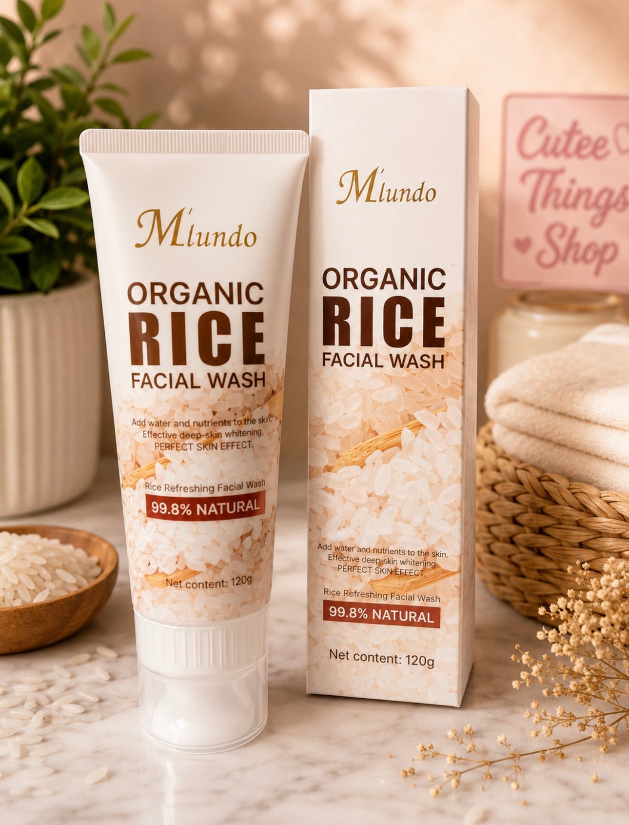 Organic Rice Facial Wash (One Piece)