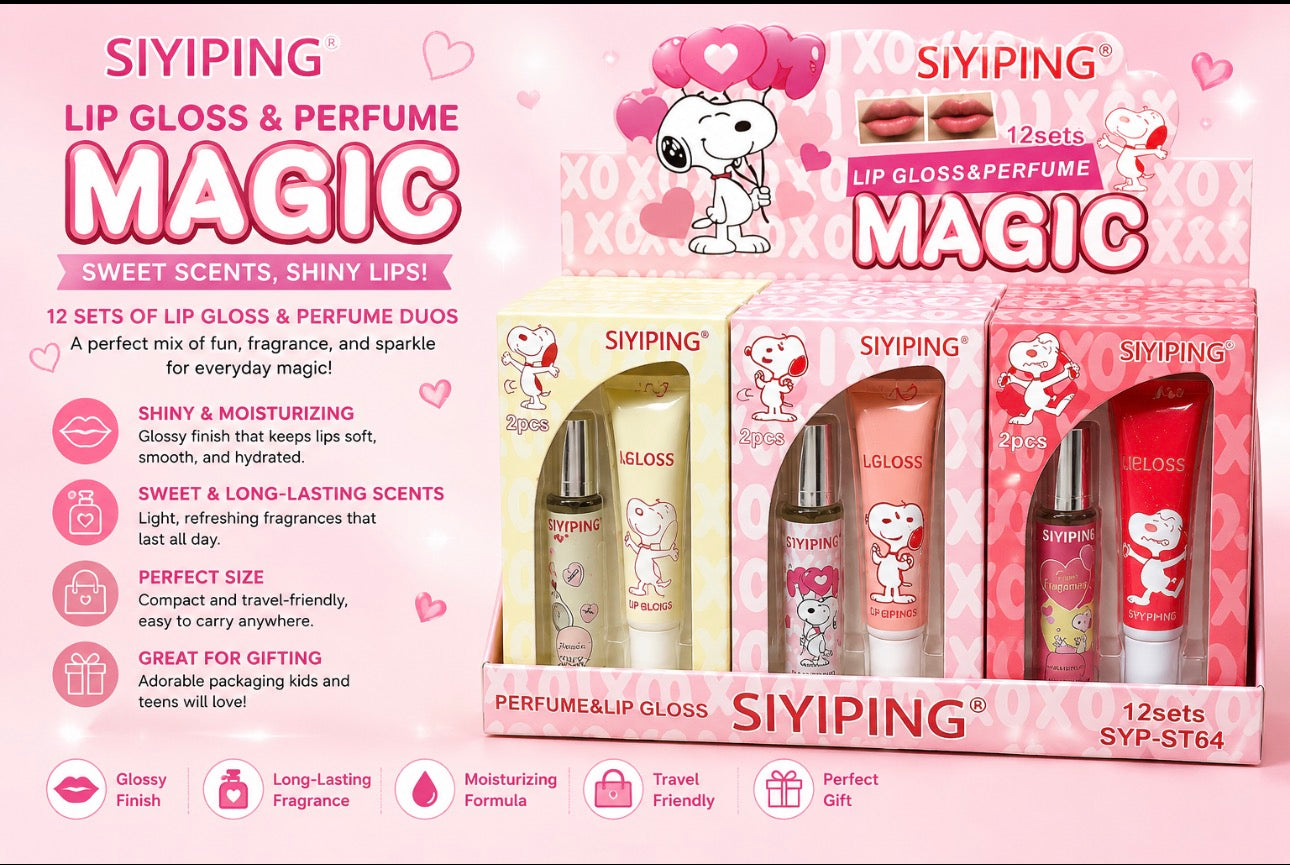 Perfume and Lipgloss PH Changer Set    (6 Duo Sets)