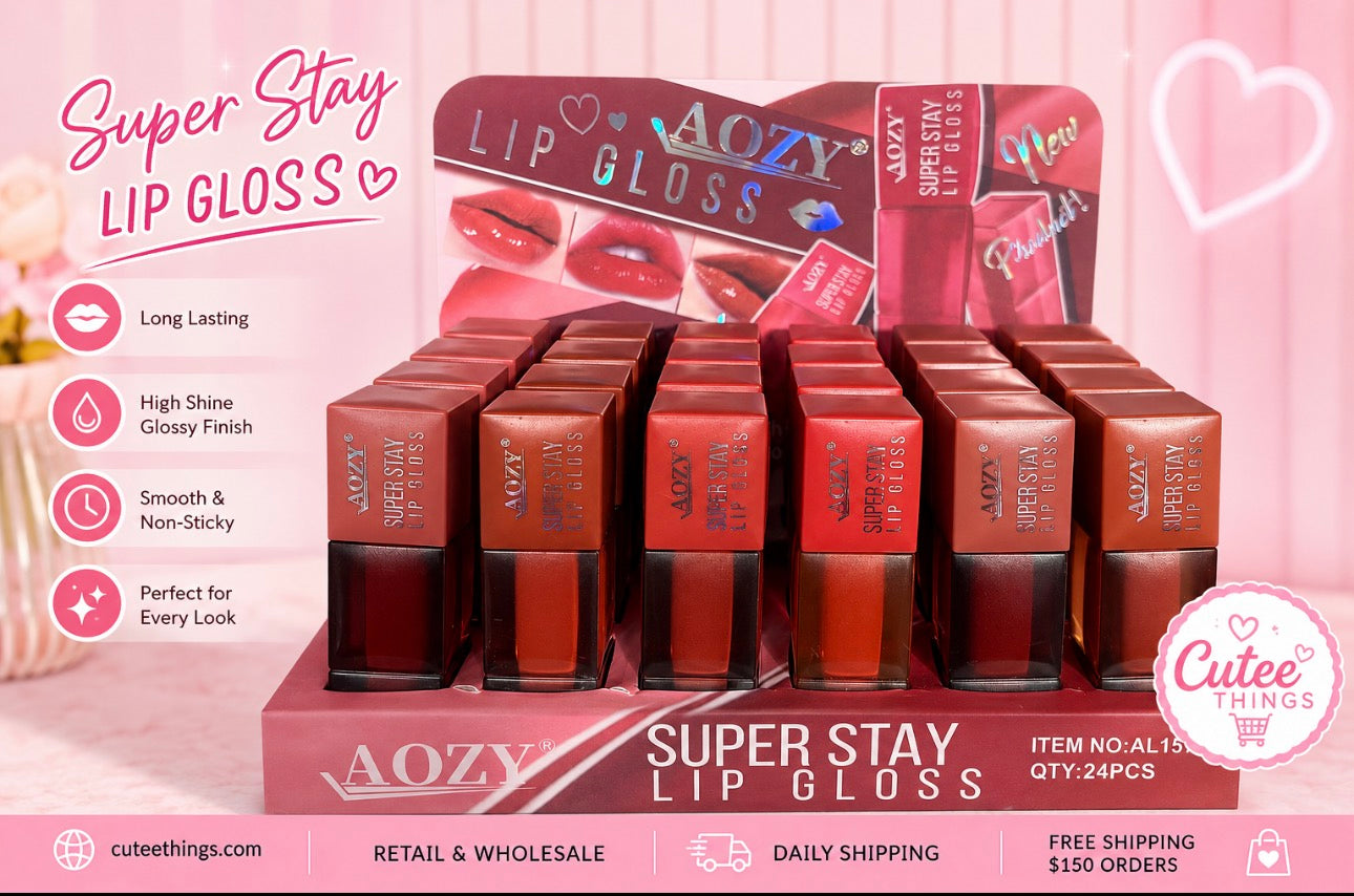 AOZY Super Stay Lip Gloss                (24 Pieces Display)