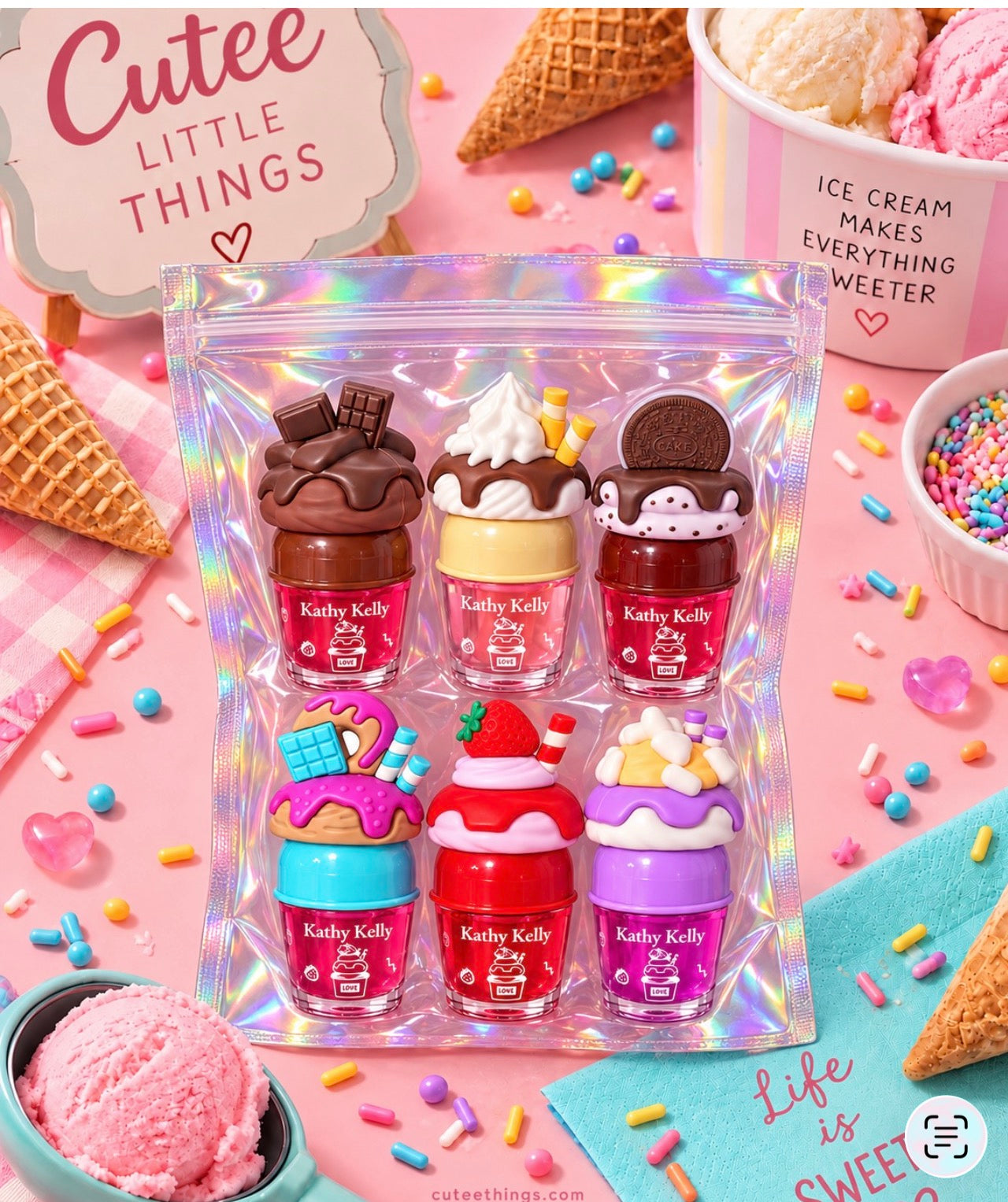 Cutee SweetTreat Lippie Bag-6Pieces