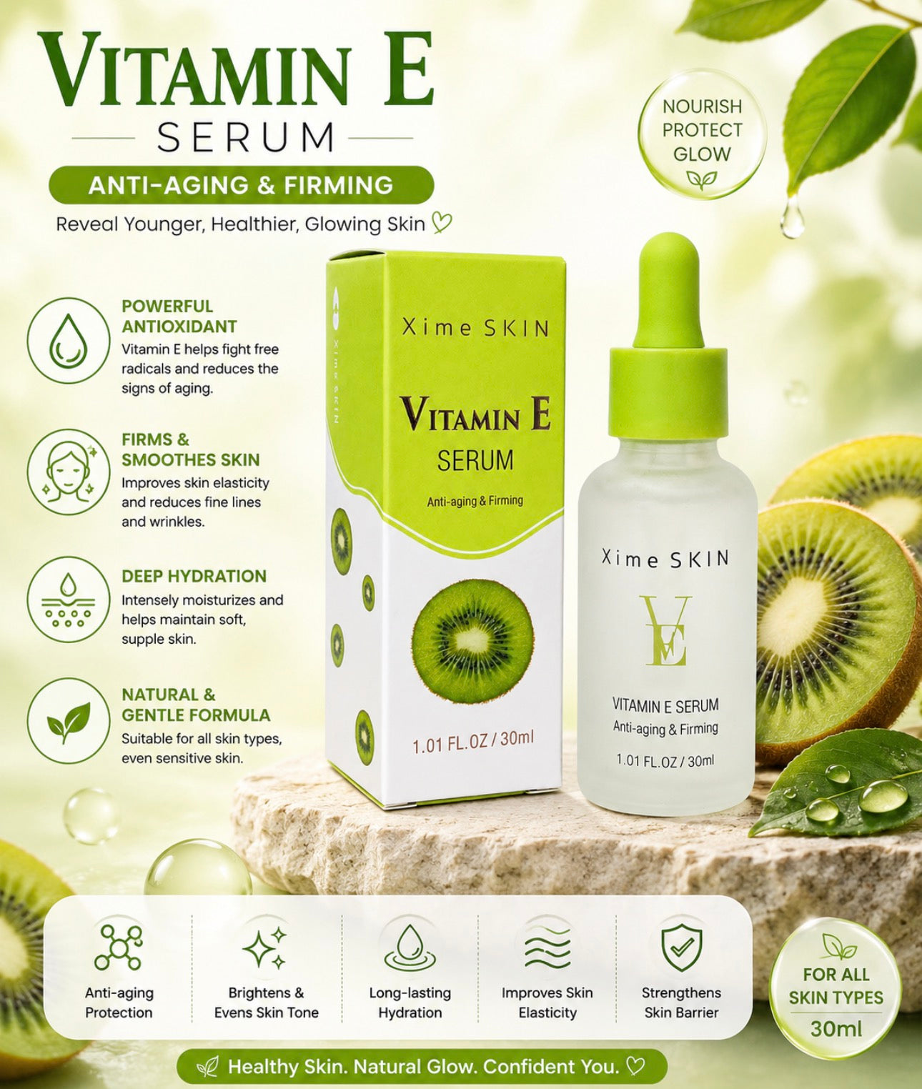 Vitamin E Serum Anti-Aging and Firming