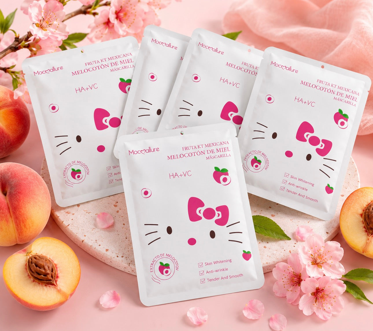 Callie Honey Peach Mask with Vit C.    (12 Pieces)