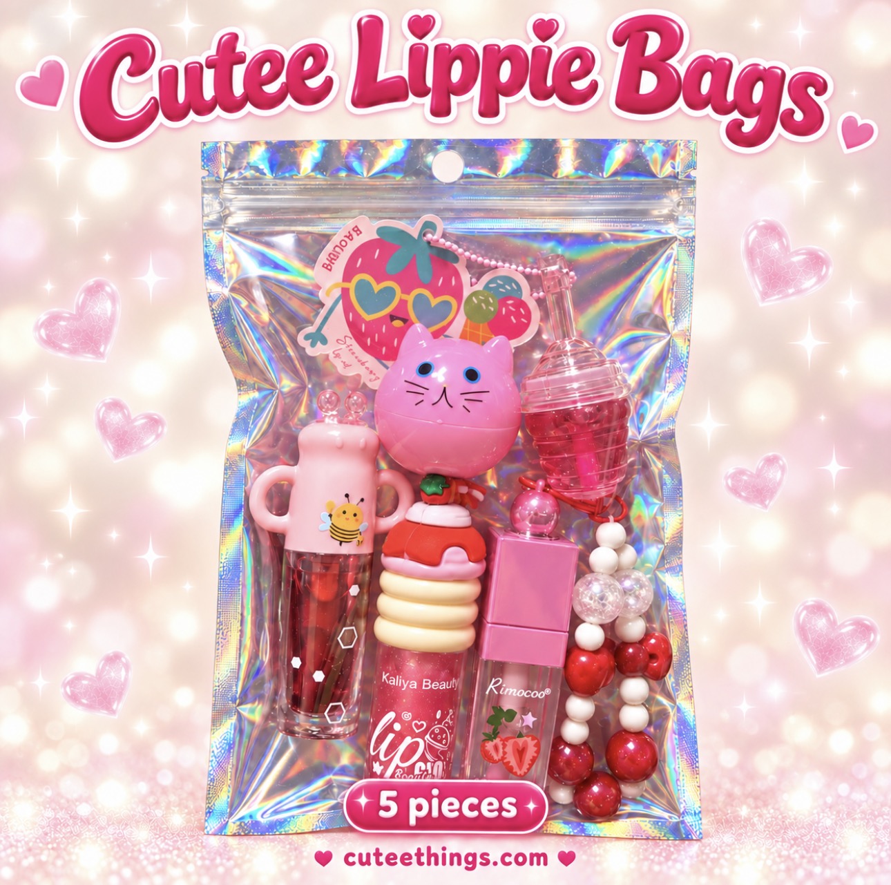 Cutee Lippie Surprise Bags (5 Pieces)