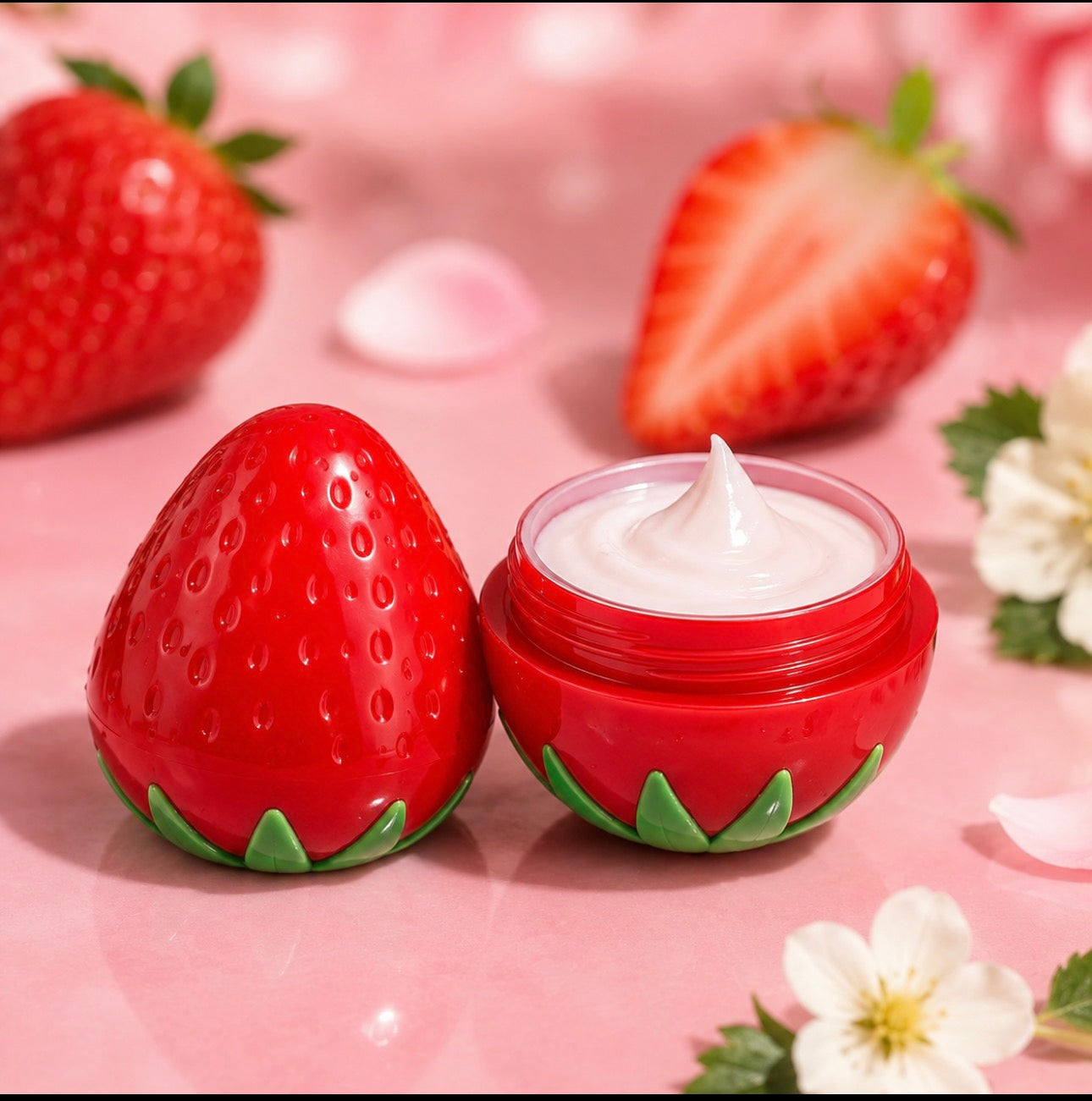 Strawberry Moisturizer Hand Cream        (3 Pieces)