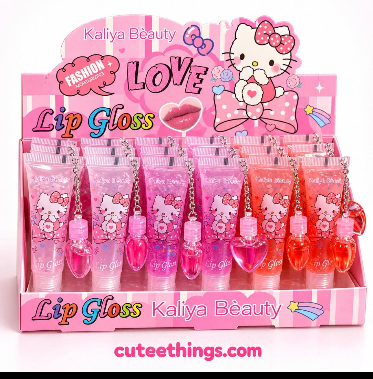 Double Lipgloss With Charm.                  (24 Pieces Display)