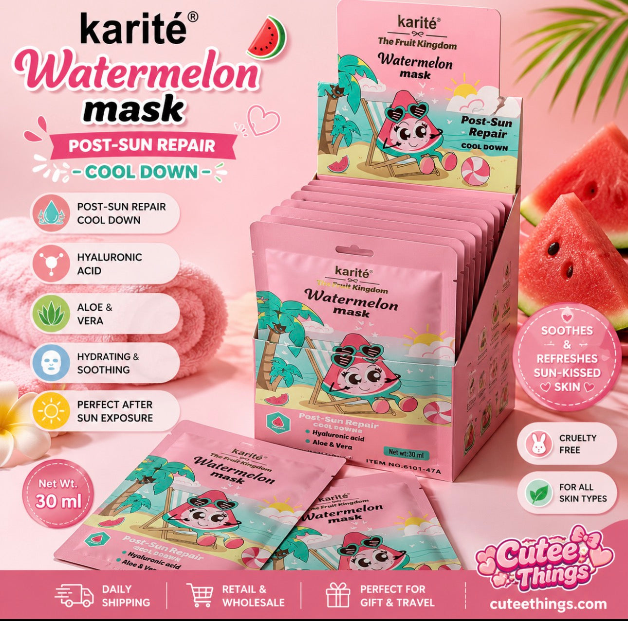 Watermelon Face Mask                  Post-Sun Repair (12 Pieces)