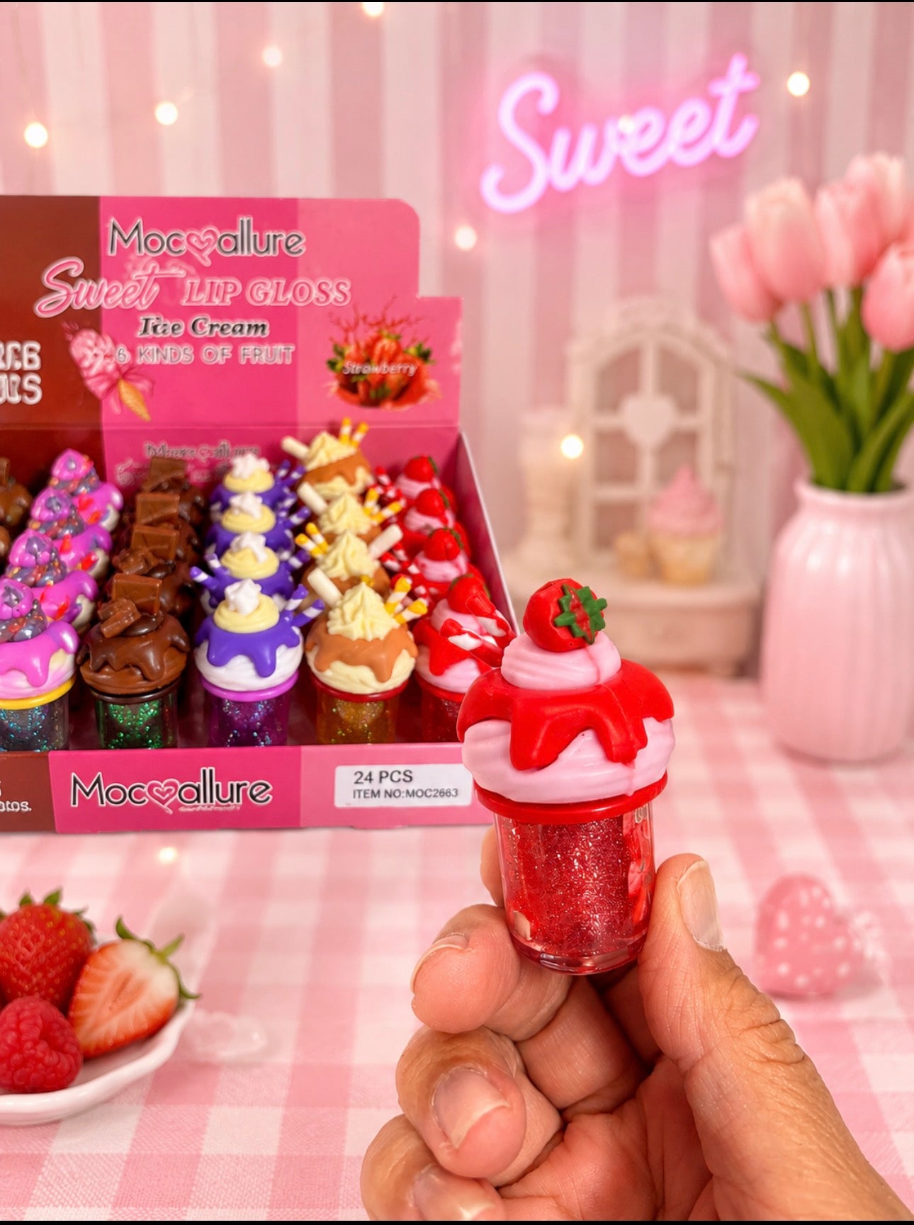 Moccallure Ice Cream Lip Gloss Set