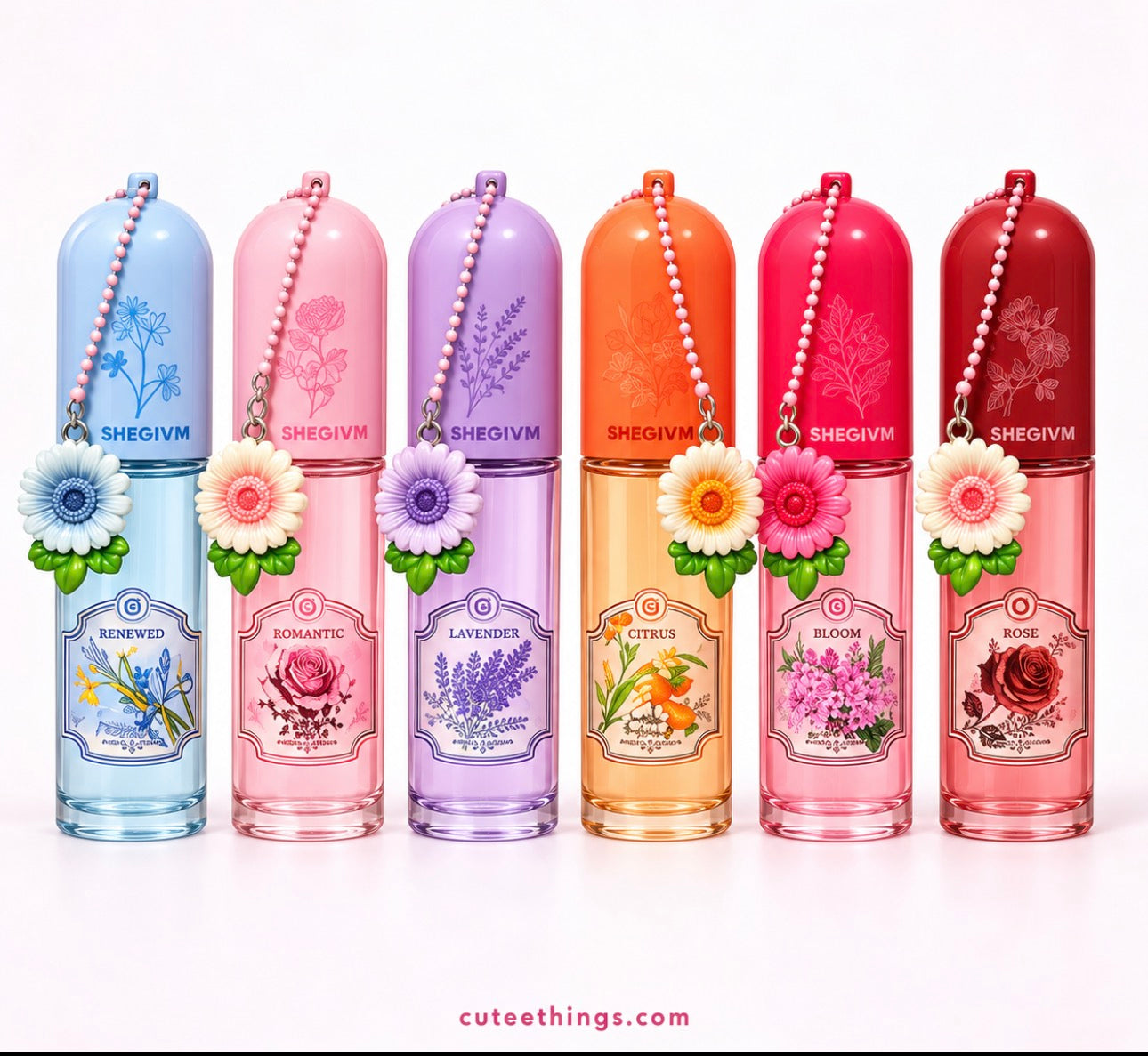 Flower Charm Eau de Perfume.              (6 Units)(6 Different Essences)