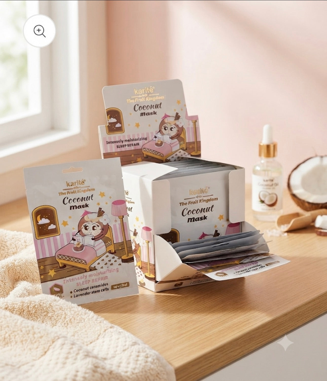 Katie Coconut Sleep Repair Mask     (6 Pieces)