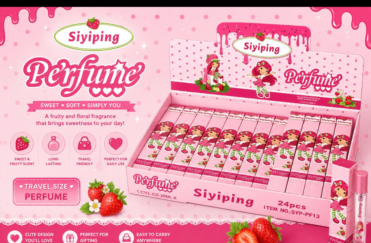 Strawberry Travel Size Perfume        (6 pieces)
